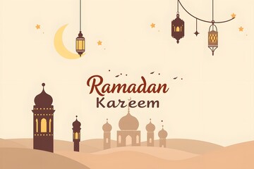 Obraz premium Ramadan Kareem , Mosque