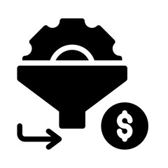 Icon Funnel Settings With Style Glyph