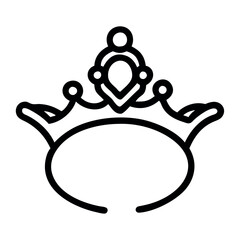 Wedding Sketch Tiara Bridal Accessory Elegant Icon