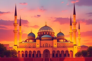 Obraz premium Ramadan Kareem , Mosque