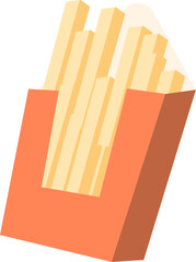 Delicious French Fries on a Box