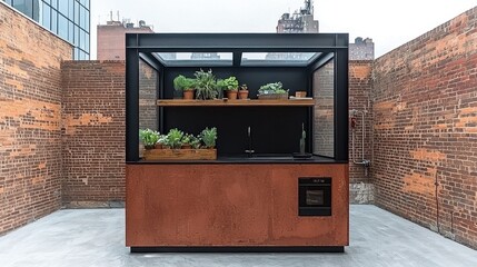 Urban Rooftop Kitchen Garden