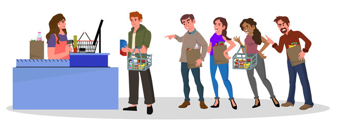 people in different situations