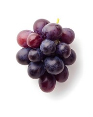 Fototapeta premium Top view of sparkling purple and red grapes, highlighting their smooth and attractive skins. Each tiny seed inside holds a sweet freshness ready to burst with every bite