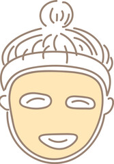 Woman Relaxing with a Face Mask