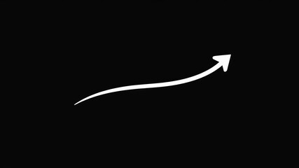 Black curve arrow icon in flat style, perfect for web design and app UI Direction symbol with a sleek design, black, web design