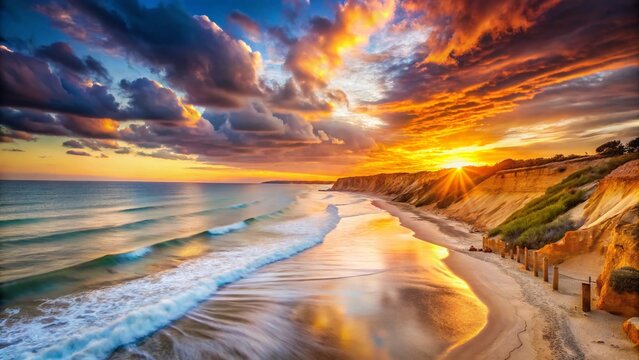 Stunning Sunset Over Port Willunga Ocean, South Australia - Low Light Photography
