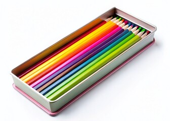 Stylish Pencil Box Fashion Photography: Isolated Product Shot