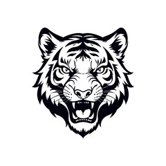 Fototapeta premium Tiger Head Vector Illustration