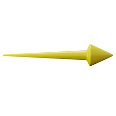 Abstract Straight Arrow 3D Render