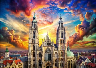 Surreal Brussels Cathedral: Dreamlike Gothic Architecture in Belgium
