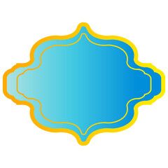 Illustration of Ramadan Frame Decoration. Ramadan Kareem. Isolated on White Background