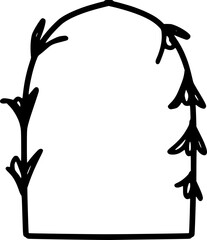 Arch leaf branch frame