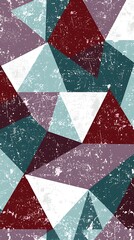 Colorful Textured Geometric Triangle Pattern