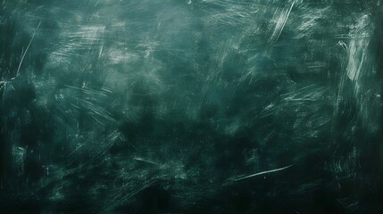 Obraz premium Chalkboard texture with dark green surface, vintage classroom style, rough scratches, and empty background