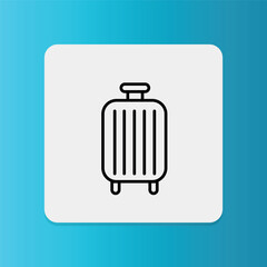 Luggage  icon. Editable stroke. Vector illustration	
