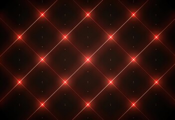 Red Glowing Diagonal Lines Geometric Pattern Dark Background