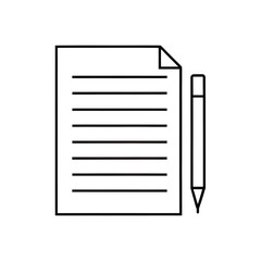 : Document and Writing Icon