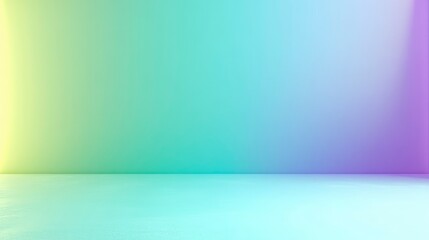 A blue and green gradient background with a gradient of color from top to bottom. The left side is a light yellow-green gradient, and the right half is a dark purple-blue gradient