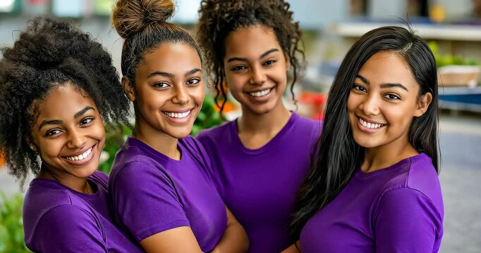Women Volunteering at Community Center