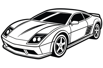 Fototapeta premium HighSpeed Racing Car Vector Design