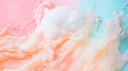 Fototapeta premium Abstract Pastel Pink and Blue Foam Texture Background