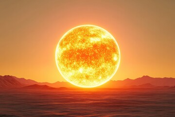 Massive Sun Engulfs Half of the Sky with Golden Corona Tendrils