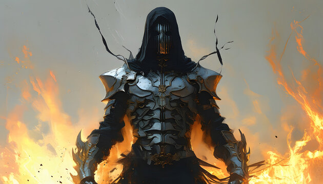 Dark Knight in Flames