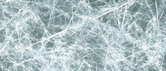 Fototapeta premium Abstract Teal and White Crackle Texture Seamless Pattern