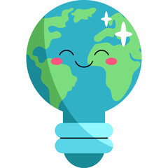 Environment kawai icon elements 