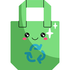 Environment kawai icon elements 