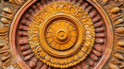 Intricate Cultural Artifact with Organic Patterns