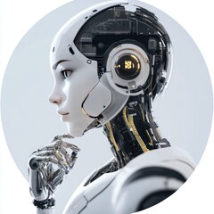 Fototapeta premium AI virtual assistant for professionals