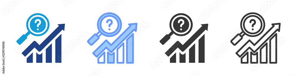 Aufkleber forecasting icon set multiple style collection