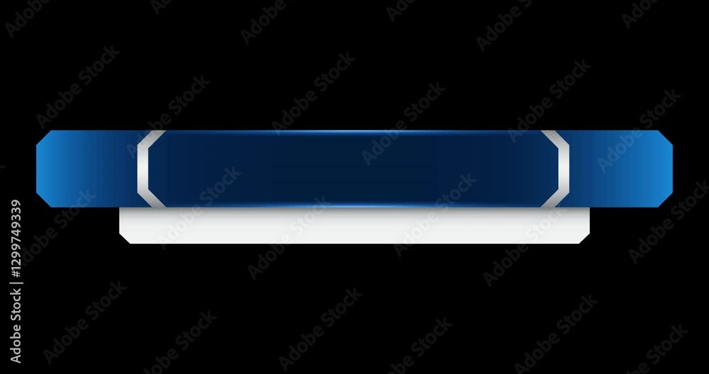 Wall mural futuristic design lower third banner animation. broadcast news lower third banner template design. v