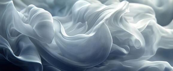 Obraz premium Abstract Flowing Fabric Design