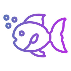 fish Gradient icon