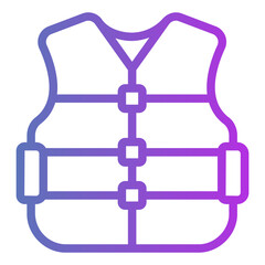 life vest Gradient icon