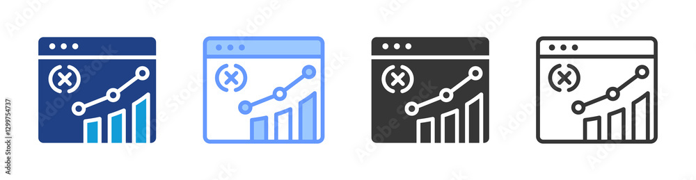 Poster Variable icon set multiple style collection