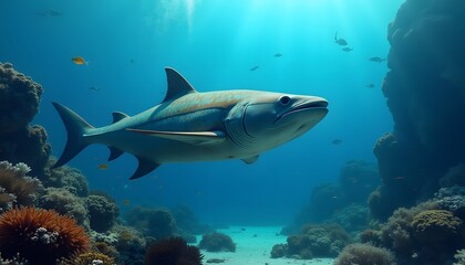 Fototapeta premium underwater sea life by. 