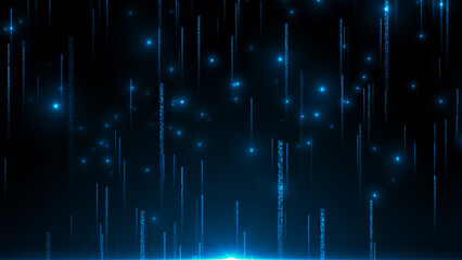 Falling Vertical Lines Technology Background