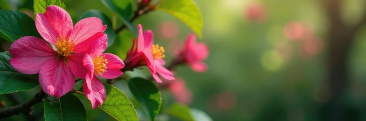 Fototapeta premium Sweet chestnut in full bloom with intricate details, leafy, floral, flower