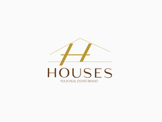 House Real Estate Logo. Hospitality Logo