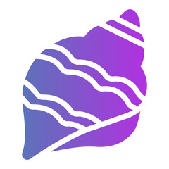 conch shell Gradient icon
