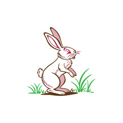 Adorable rabbit vector design
