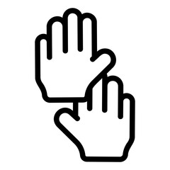 Obraz premium child hand Line Icon