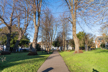 View of Canterbury, a small town in southeast England	