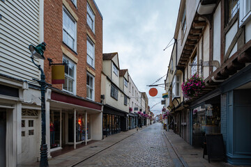 View of Canterbury, a small town in southeast England	