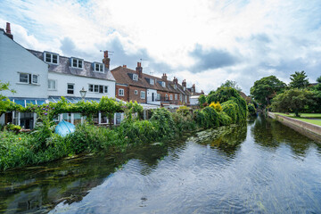 View of Canterbury, a small town in southeast England	