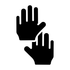 Fototapeta premium child hand Solid icon